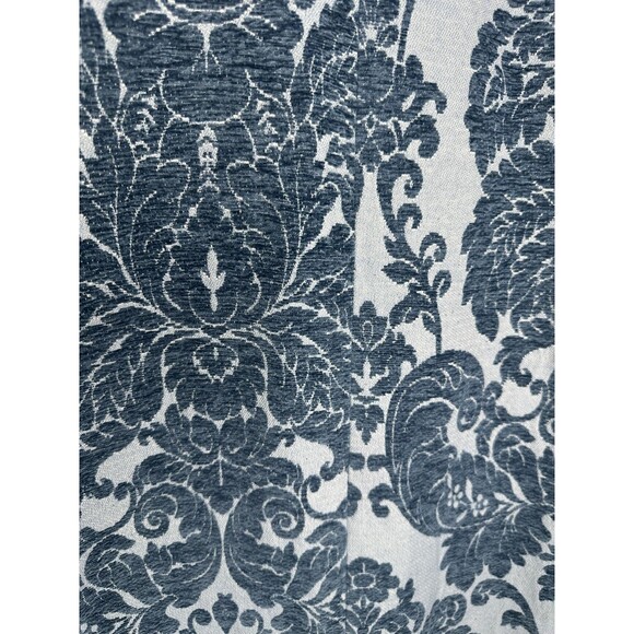 NEW Soft Surroundings Coat Womens XL Blue Damask Jacquard Topper Style 28X94 - Picture 9 of 9